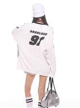 Silver Futuristic No.91 Jersey Tee